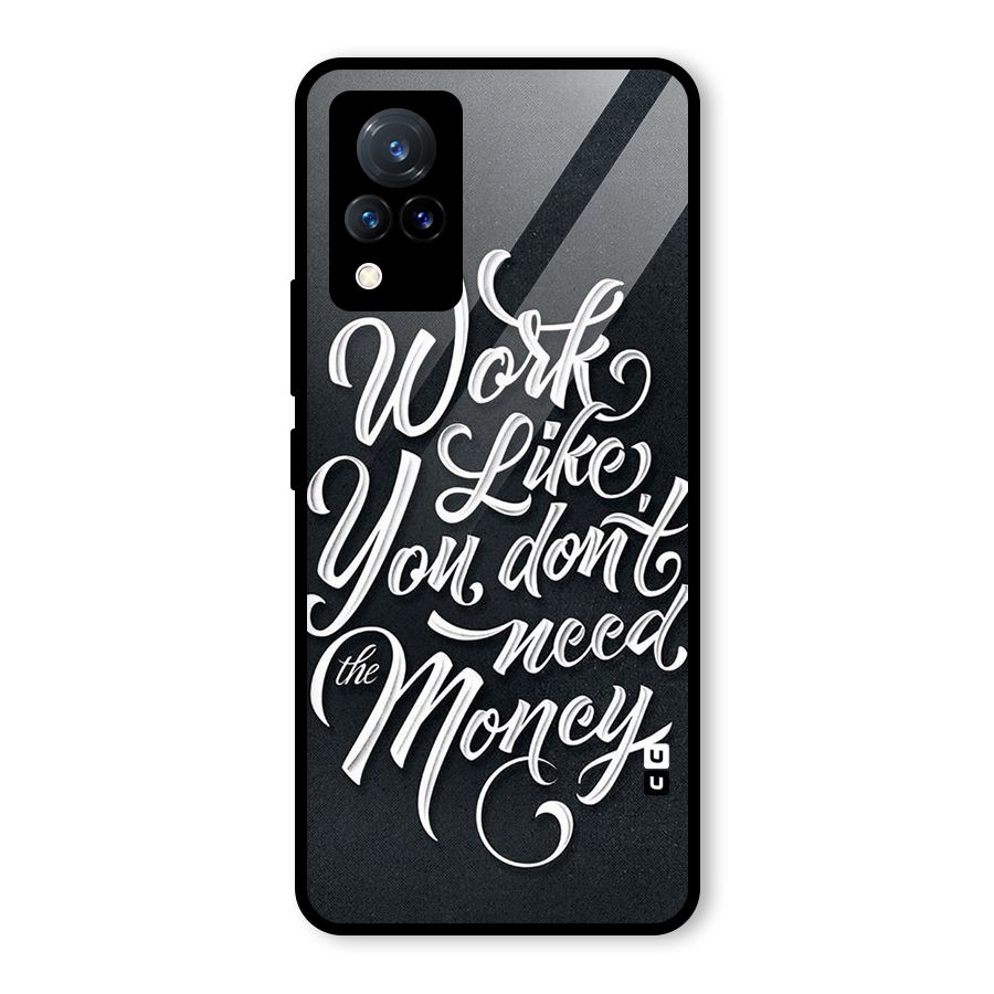 Work Like King Glass Back Case for Vivo V21 5G