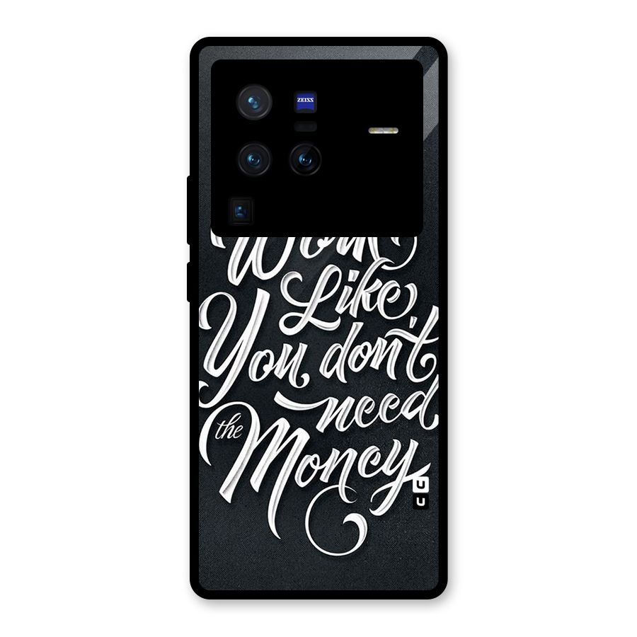 Work Like King Glass Back Case for Vivo X80 Pro