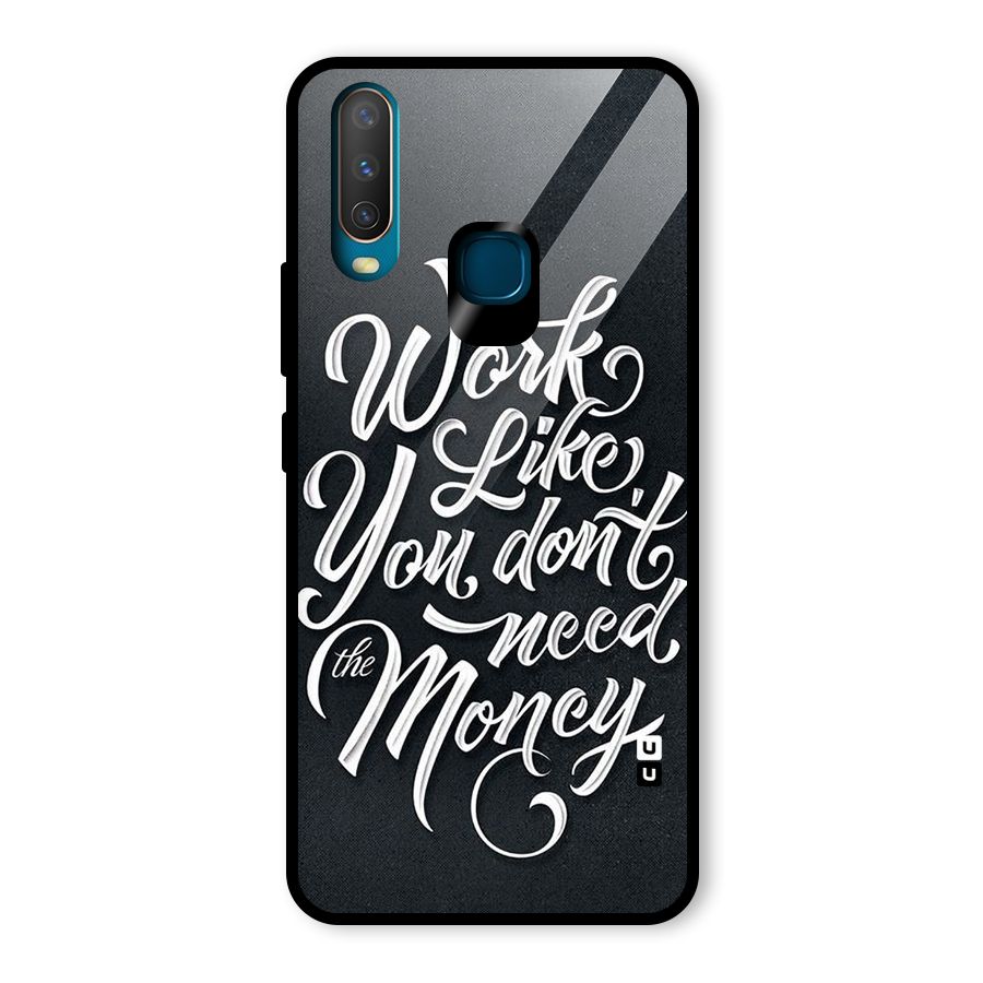 Work Like King Glass Back Case for Vivo Y17
