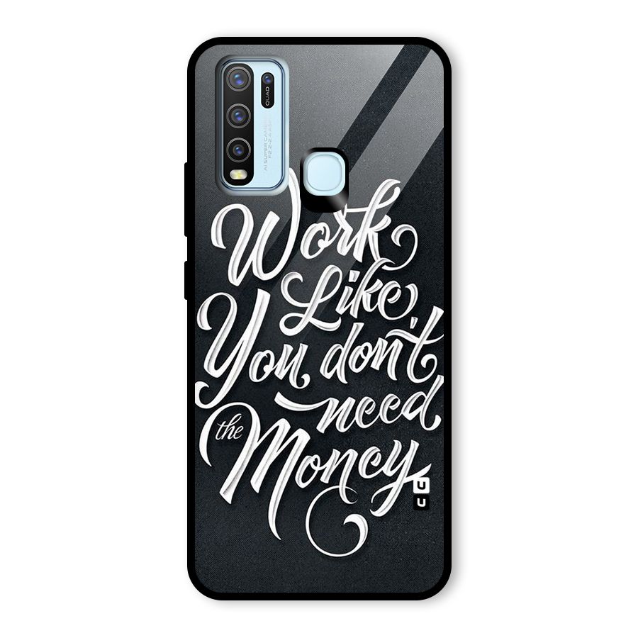 Work Like King Glass Back Case for Vivo Y30