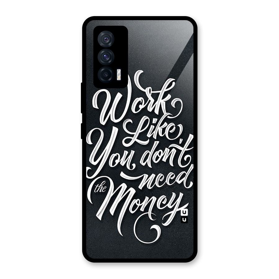 Work Like King Glass Back Case for Vivo iQOO 7 5G
