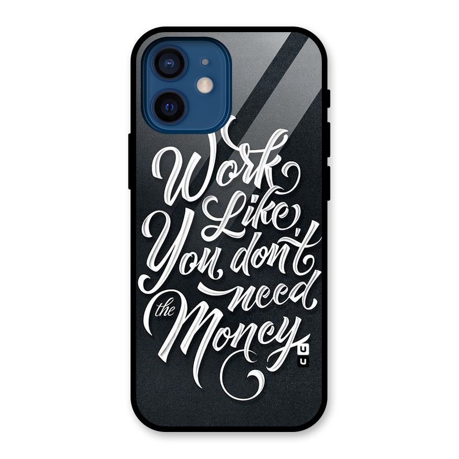 Work Like King Glass Back Case for iPhone 12 Mini