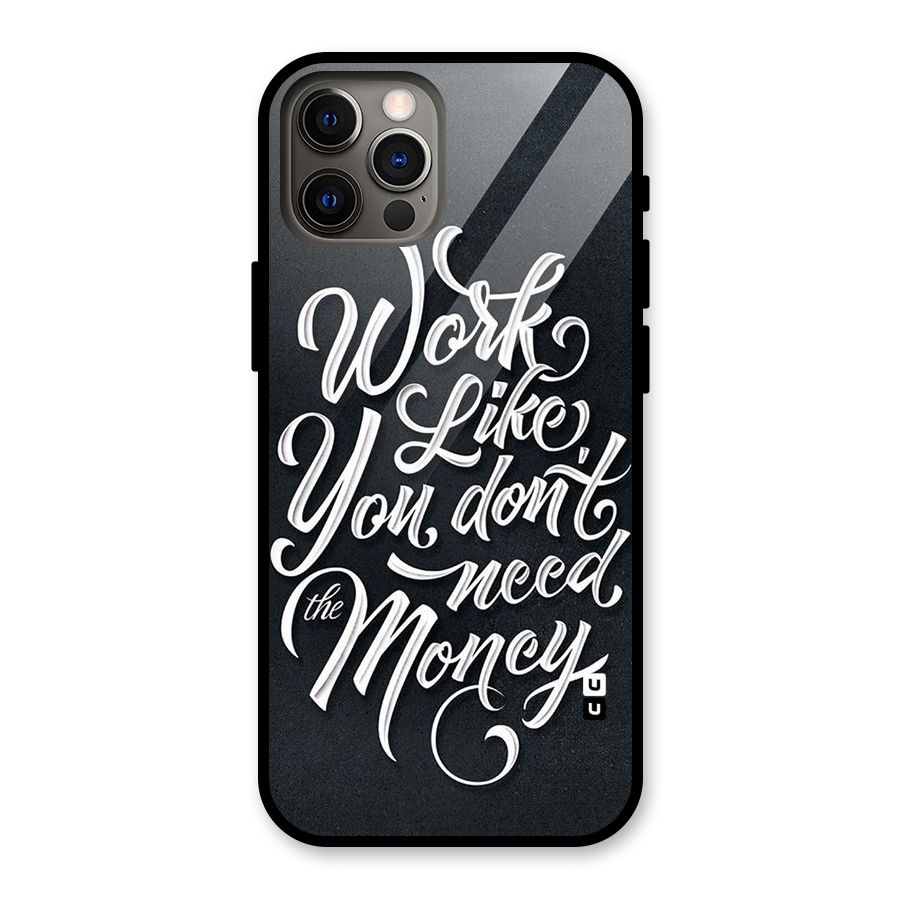 Work Like King Glass Back Case for iPhone 12 Pro