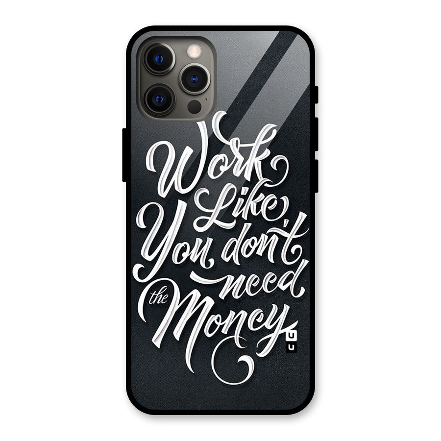 Work Like King Glass Back Case for iPhone 12 Pro Max