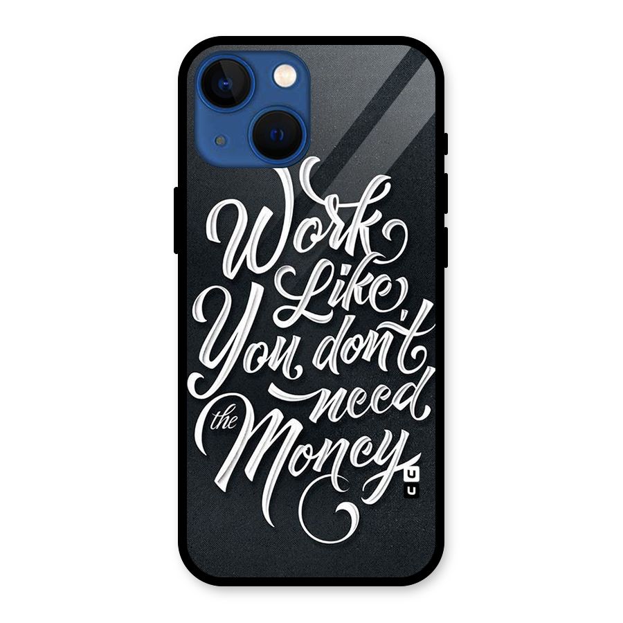 Work Like King Glass Back Case for iPhone 13 Mini