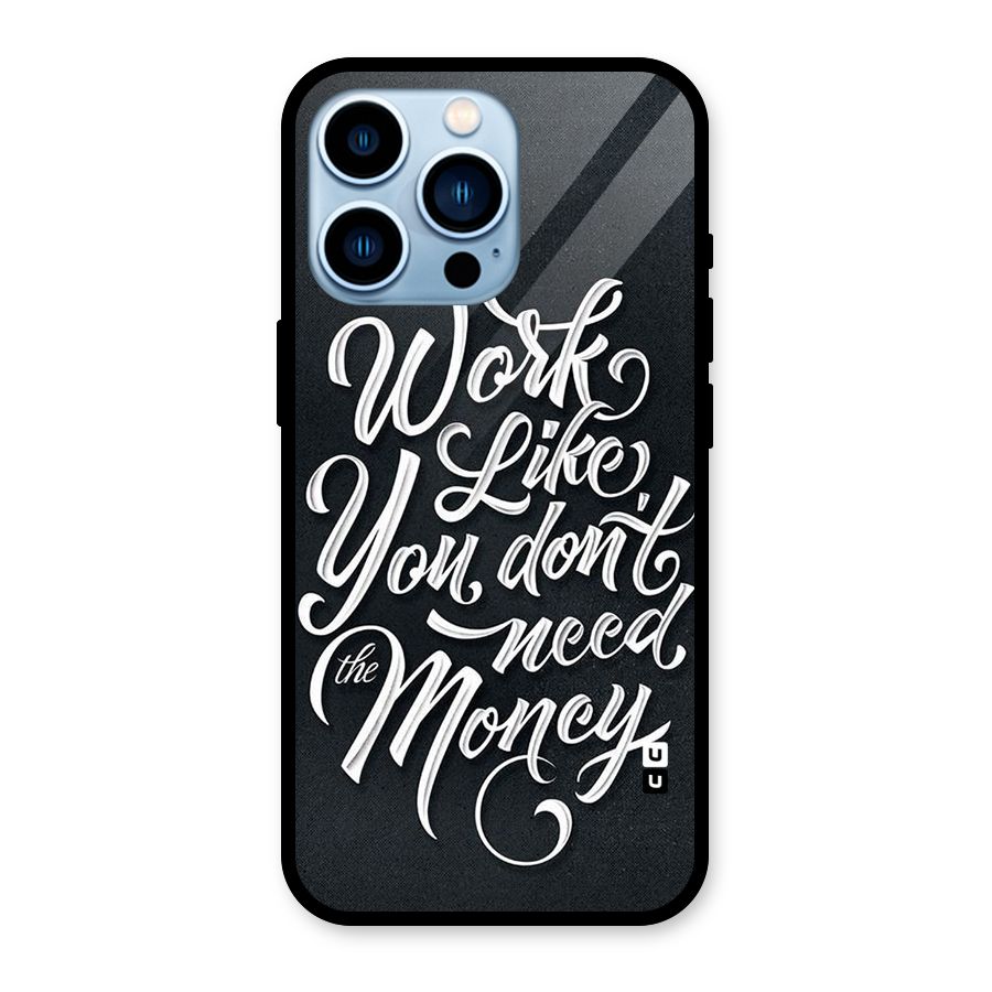 Work Like King Glass Back Case for iPhone 13 Pro