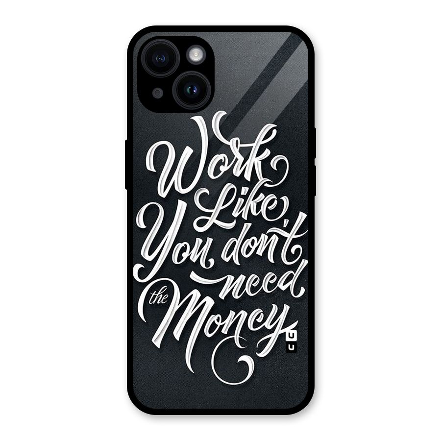 Work Like King Glass Back Case for iPhone 14