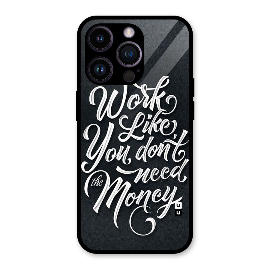 Work Like King Glass Back Case for iPhone 14 Pro