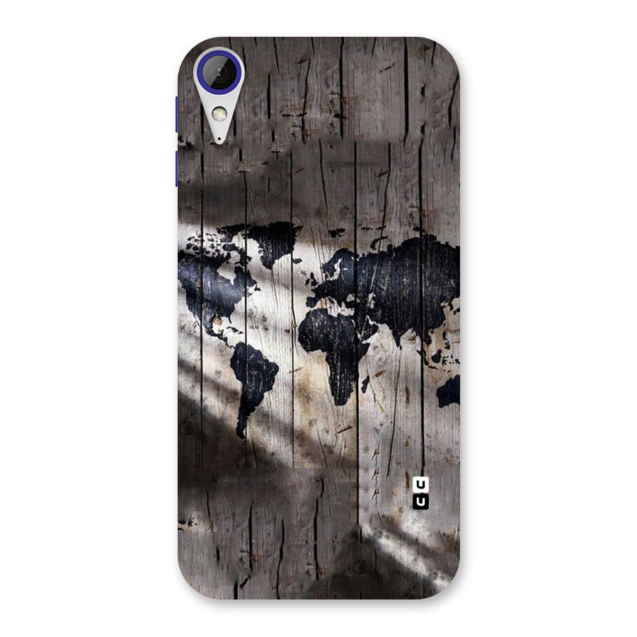 World Map Wood Design Back Case for Desire 830