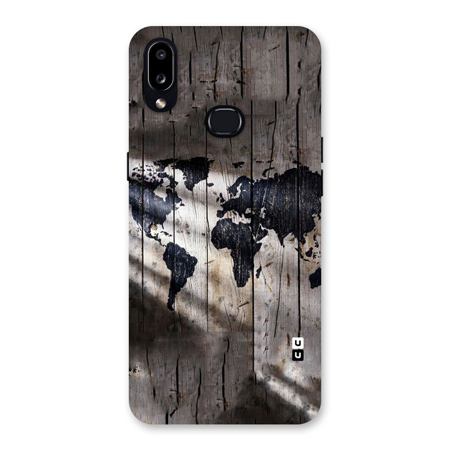 World Map Wood Design Back Case for Galaxy A10s