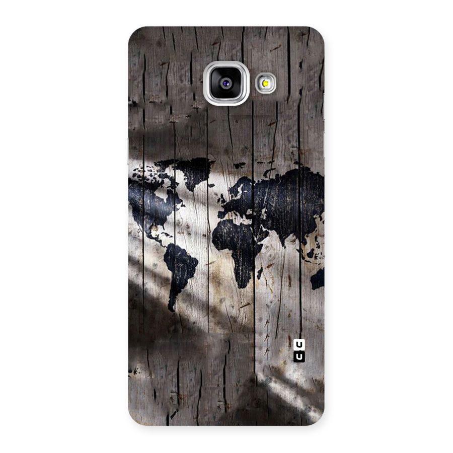 World Map Wood Design Back Case for Galaxy A5 2016