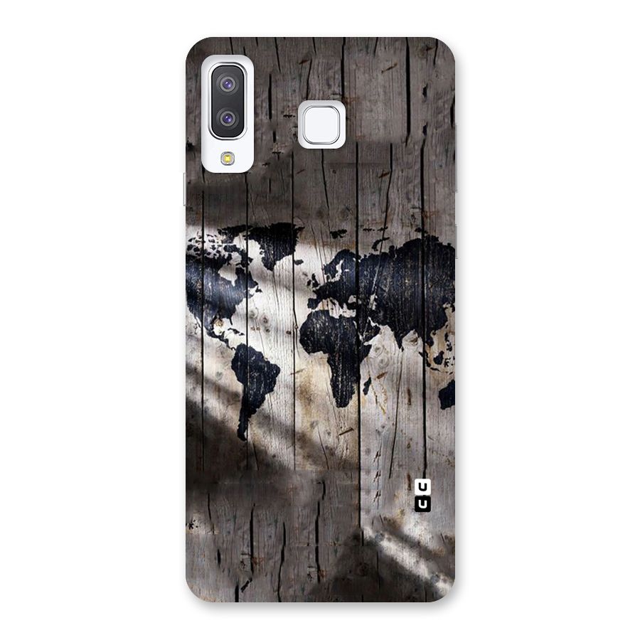 World Map Wood Design Back Case for Galaxy A8 Star