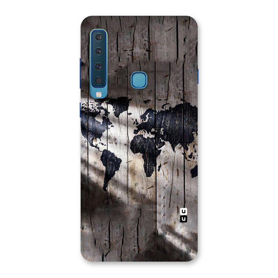World Map Wood Design Back Case for Galaxy A9 (2018)