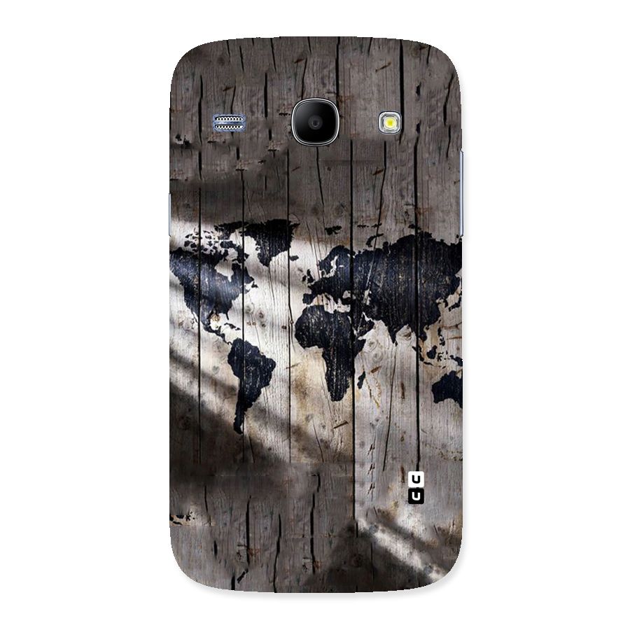 World Map Wood Design Back Case for Galaxy Core