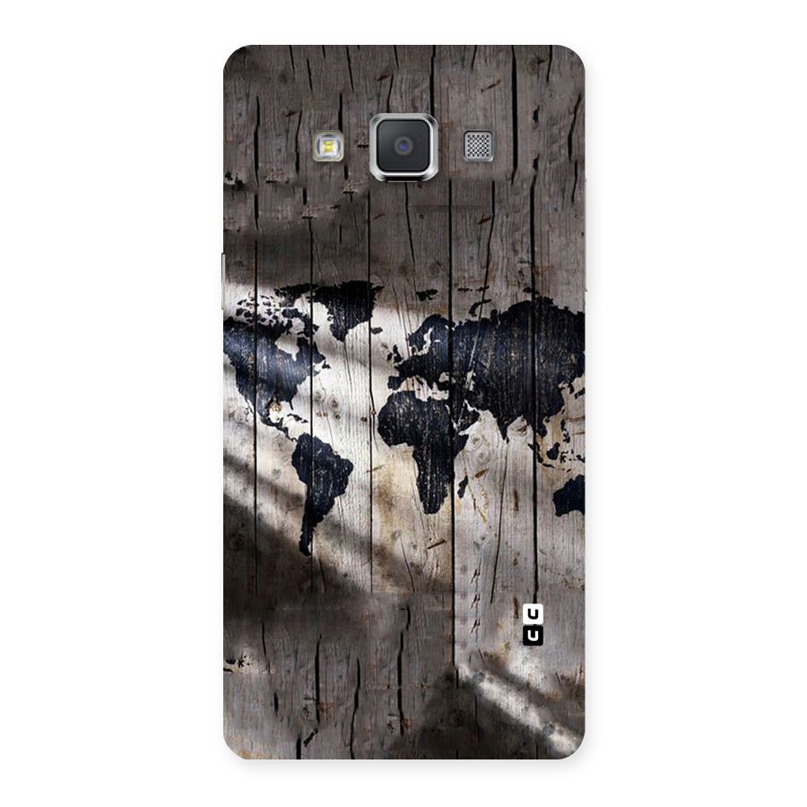 World Map Wood Design Back Case for Galaxy Grand Max