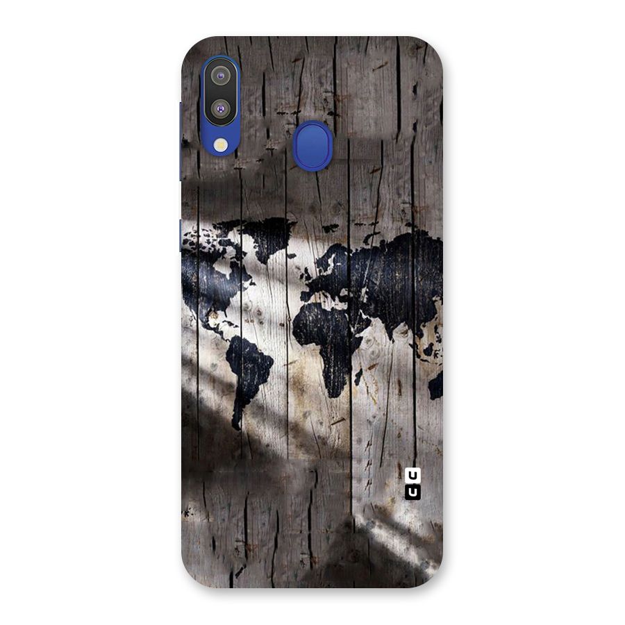World Map Wood Design Back Case for Galaxy M20