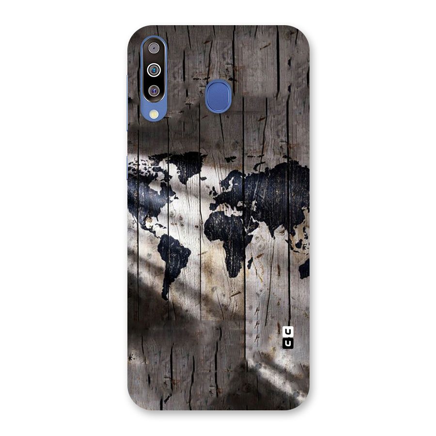World Map Wood Design Back Case for Galaxy M30
