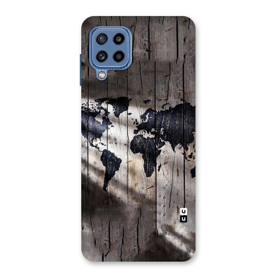 World Map Wood Design Back Case for Galaxy M32