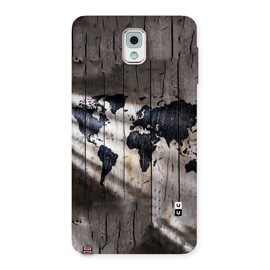 World Map Wood Design Back Case for Galaxy Note 3