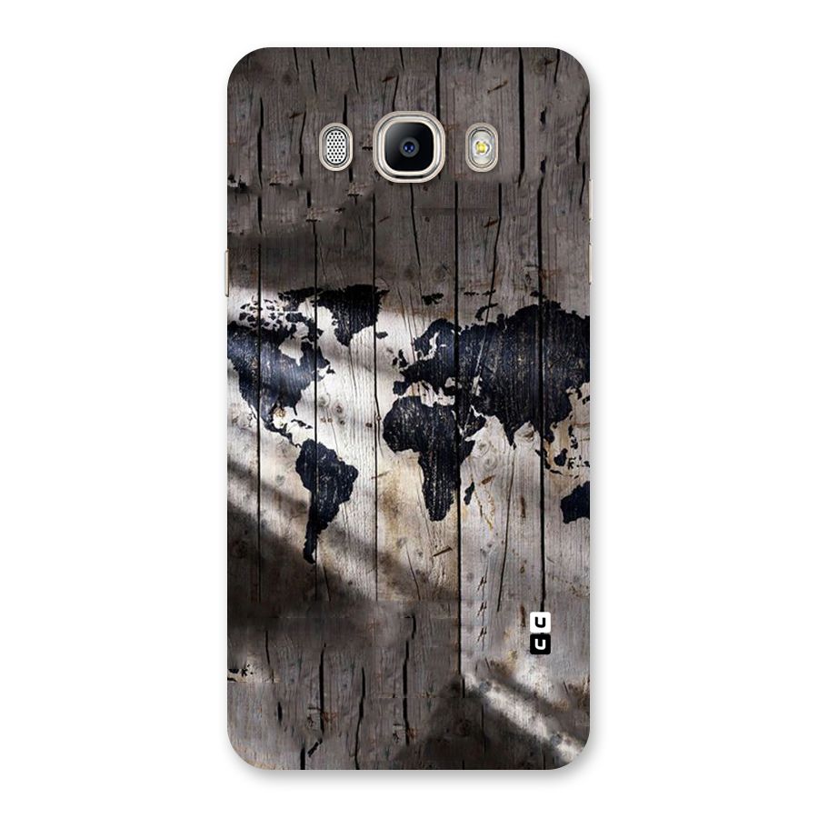 World Map Wood Design Back Case for Galaxy On8