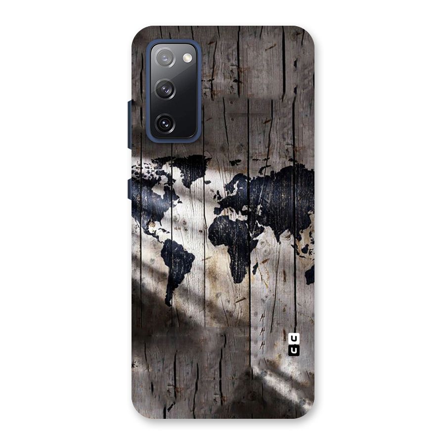 World Map Wood Design Back Case for Galaxy S20 FE