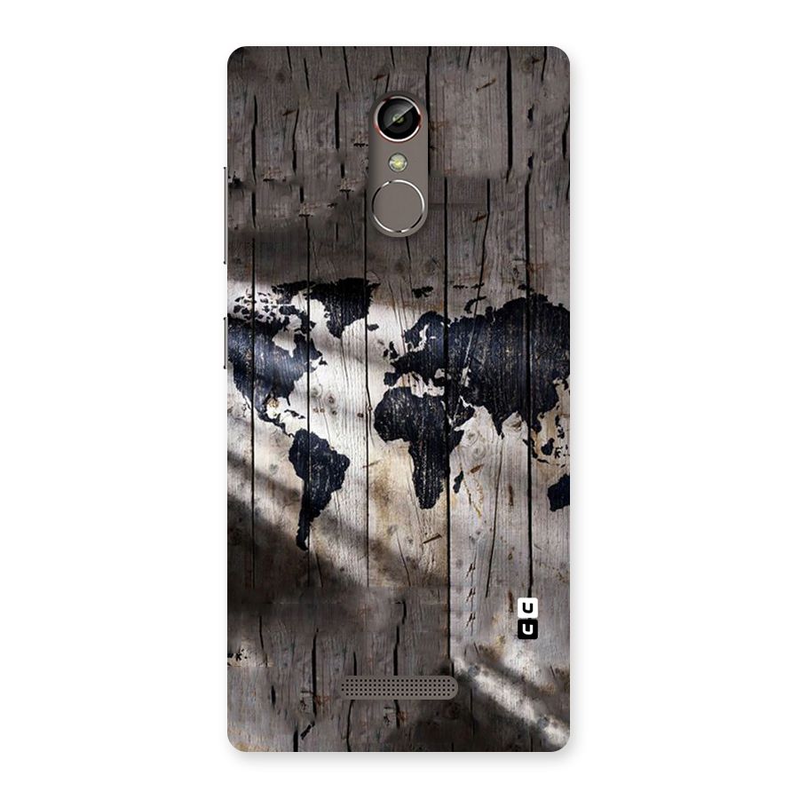 World Map Wood Design Back Case for Gionee S6s