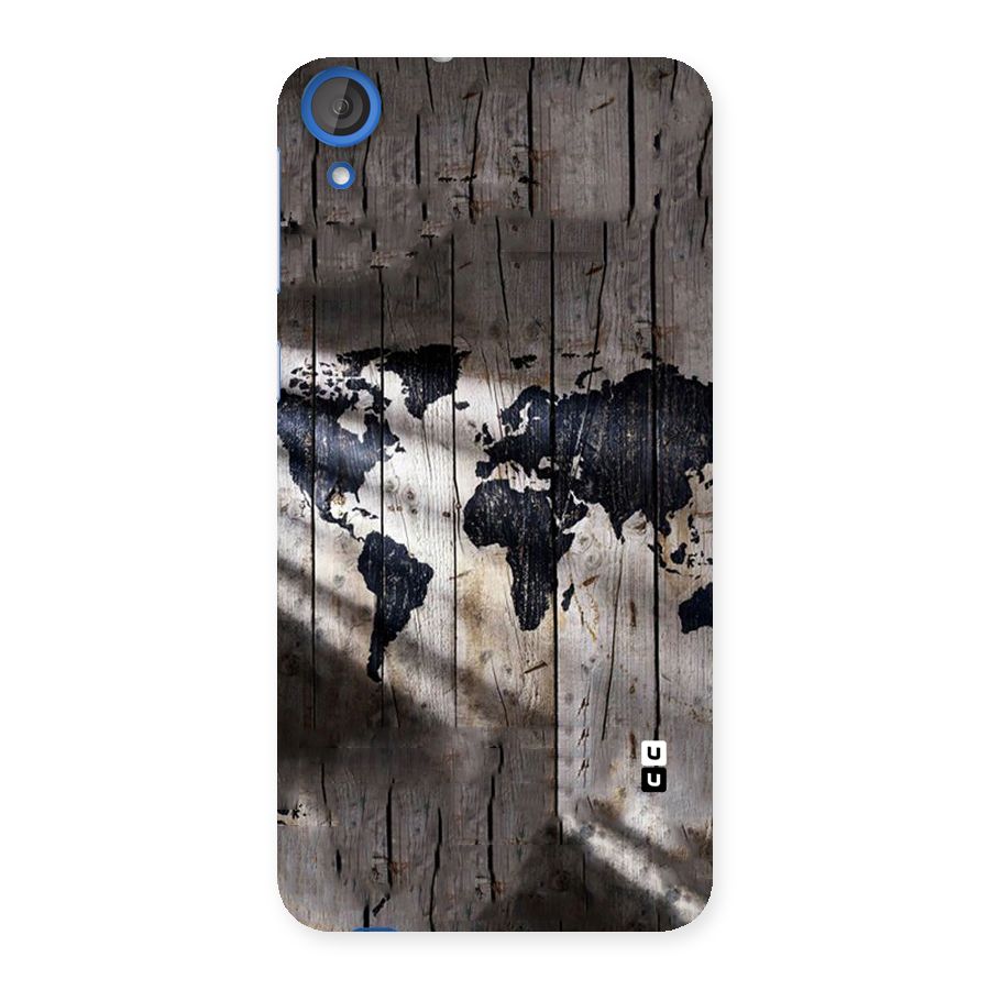 World Map Wood Design Back Case for HTC Desire 820