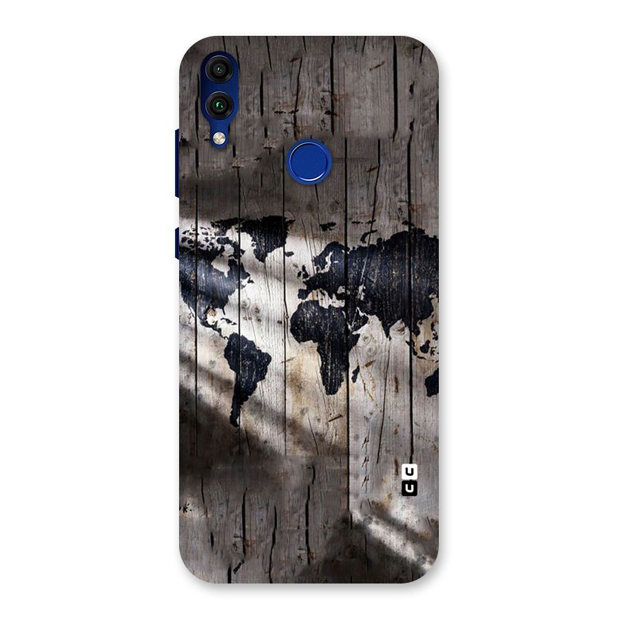 World Map Wood Design Back Case for Honor 8C