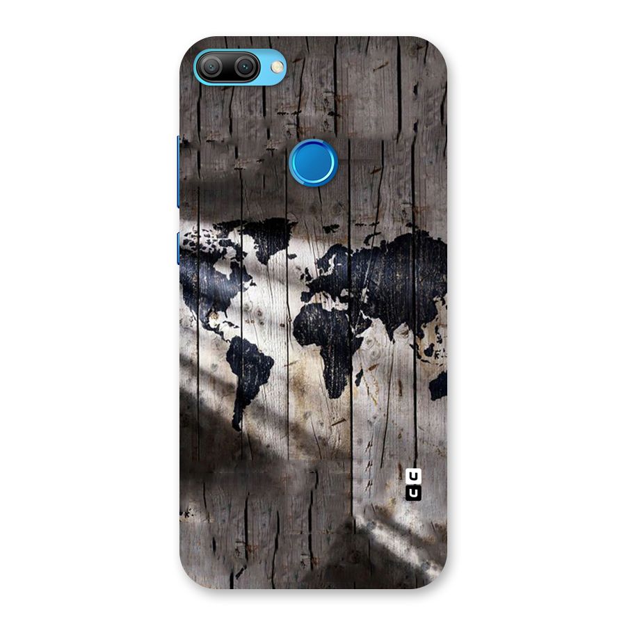 World Map Wood Design Back Case for Honor 9N