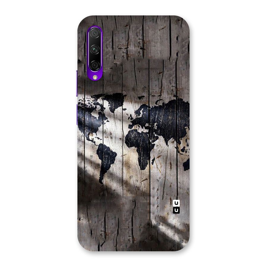 World Map Wood Design Back Case for Honor 9X Pro