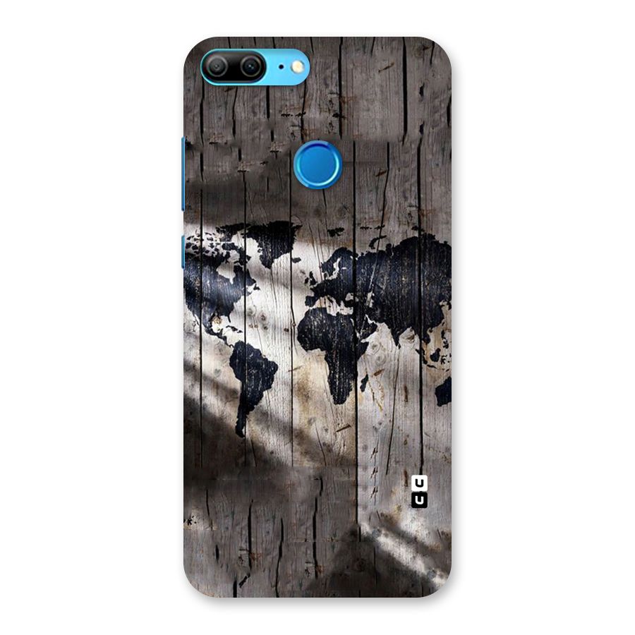 World Map Wood Design Back Case for Honor 9 Lite