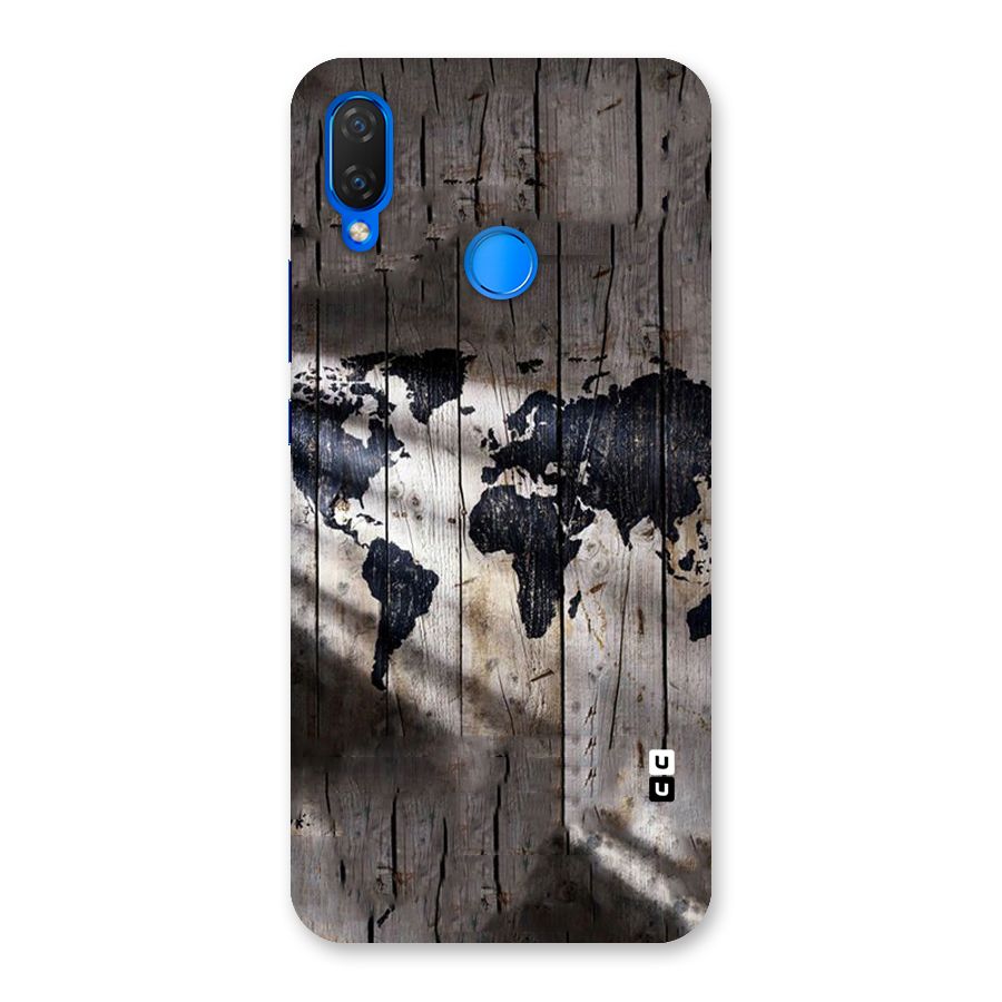 World Map Wood Design Back Case for Huawei Nova 3i