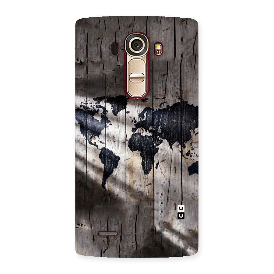 World Map Wood Design Back Case for LG G4