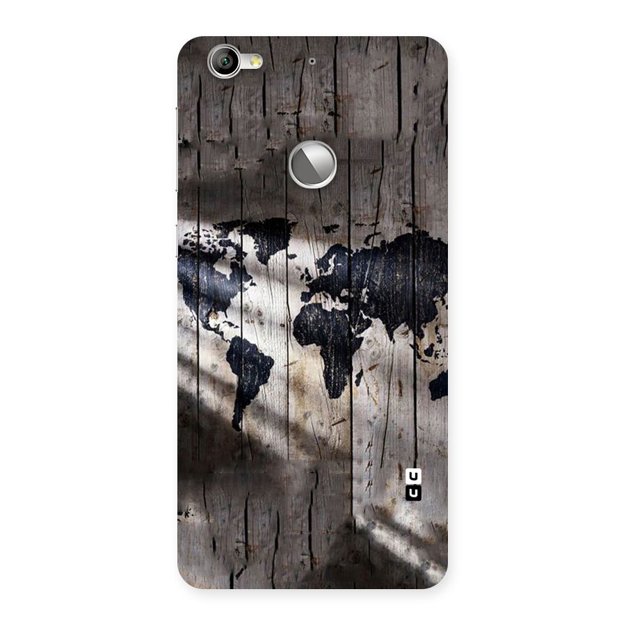 World Map Wood Design Back Case for LeTV Le 1s