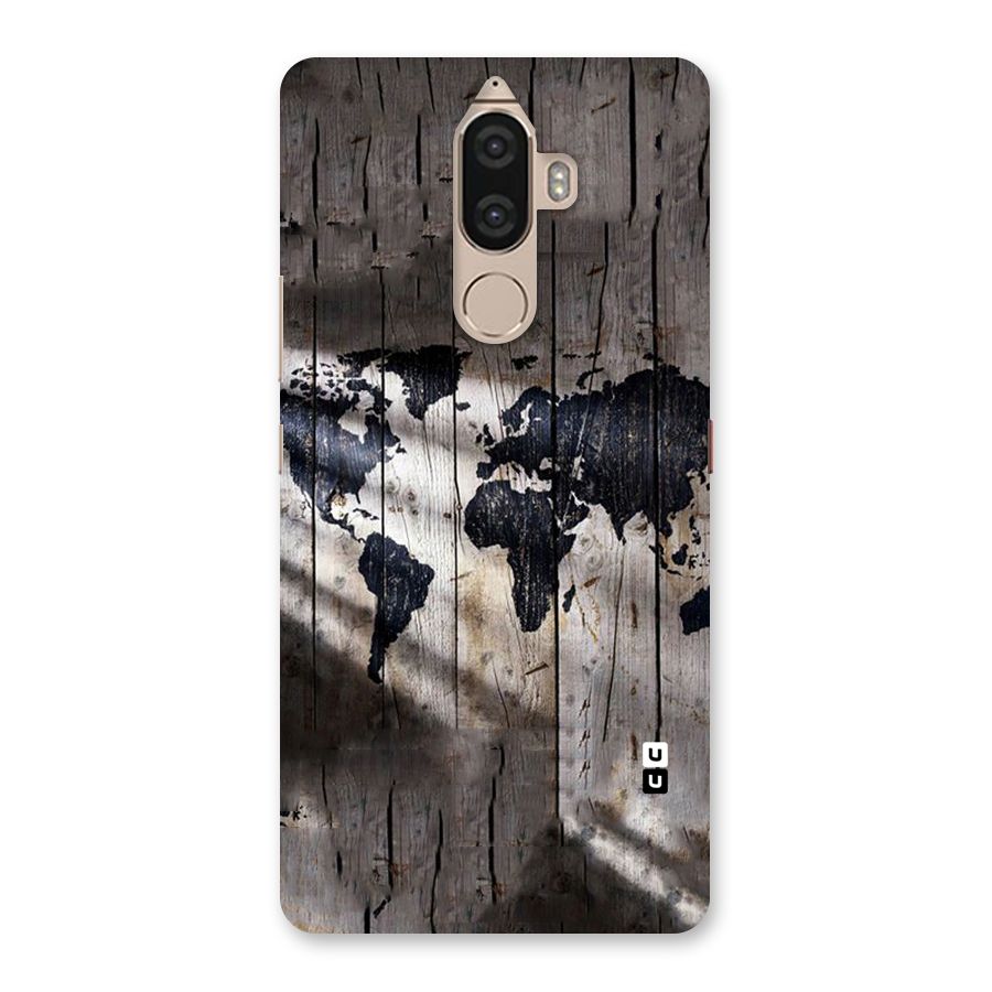 World Map Wood Design Back Case for Lenovo K8 Note