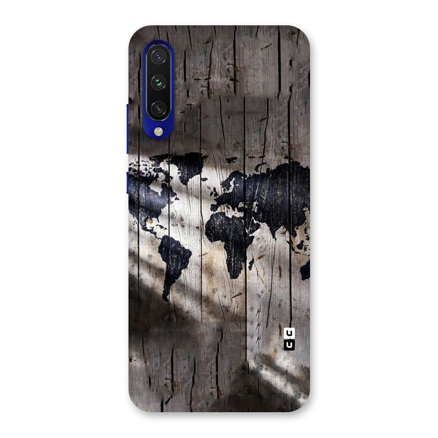 World Map Wood Design Back Case for Mi A3