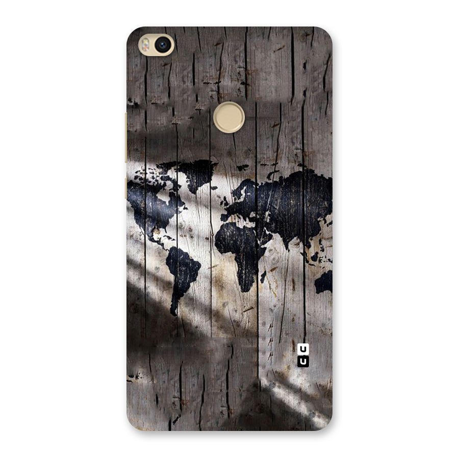 World Map Wood Design Back Case for Mi Max 2