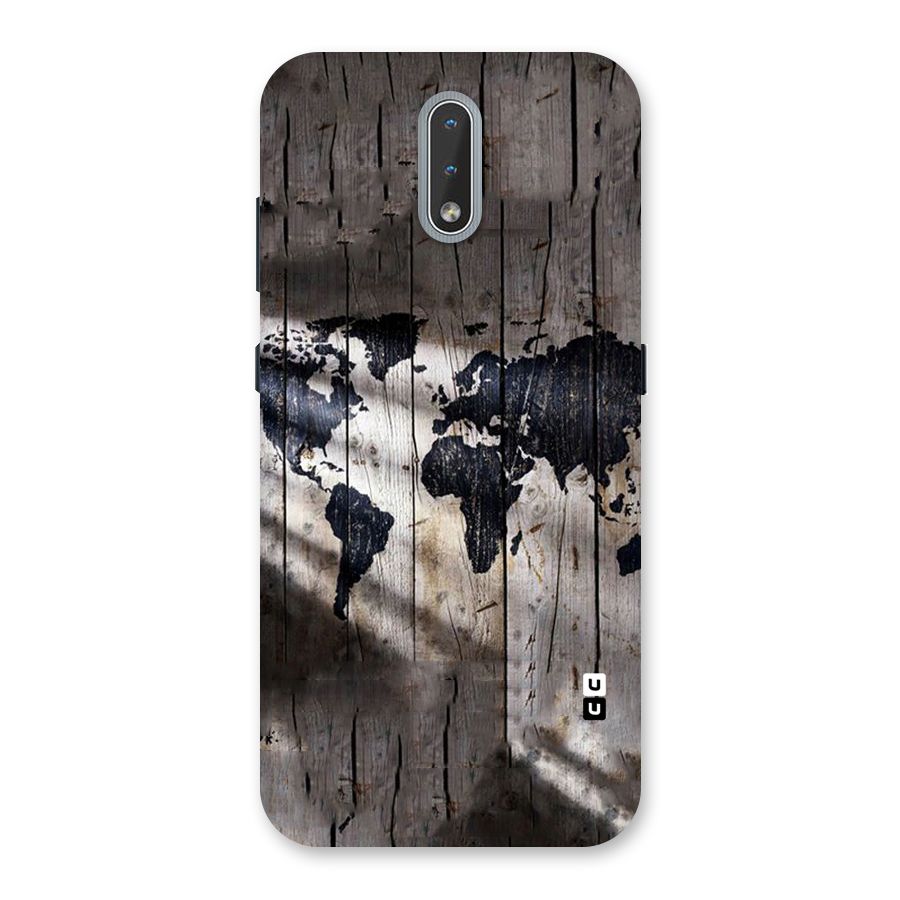 World Map Wood Design Back Case for Nokia 2.3