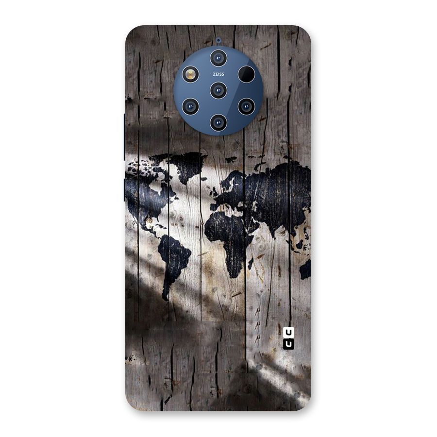 World Map Wood Design Back Case for Nokia 9 PureView