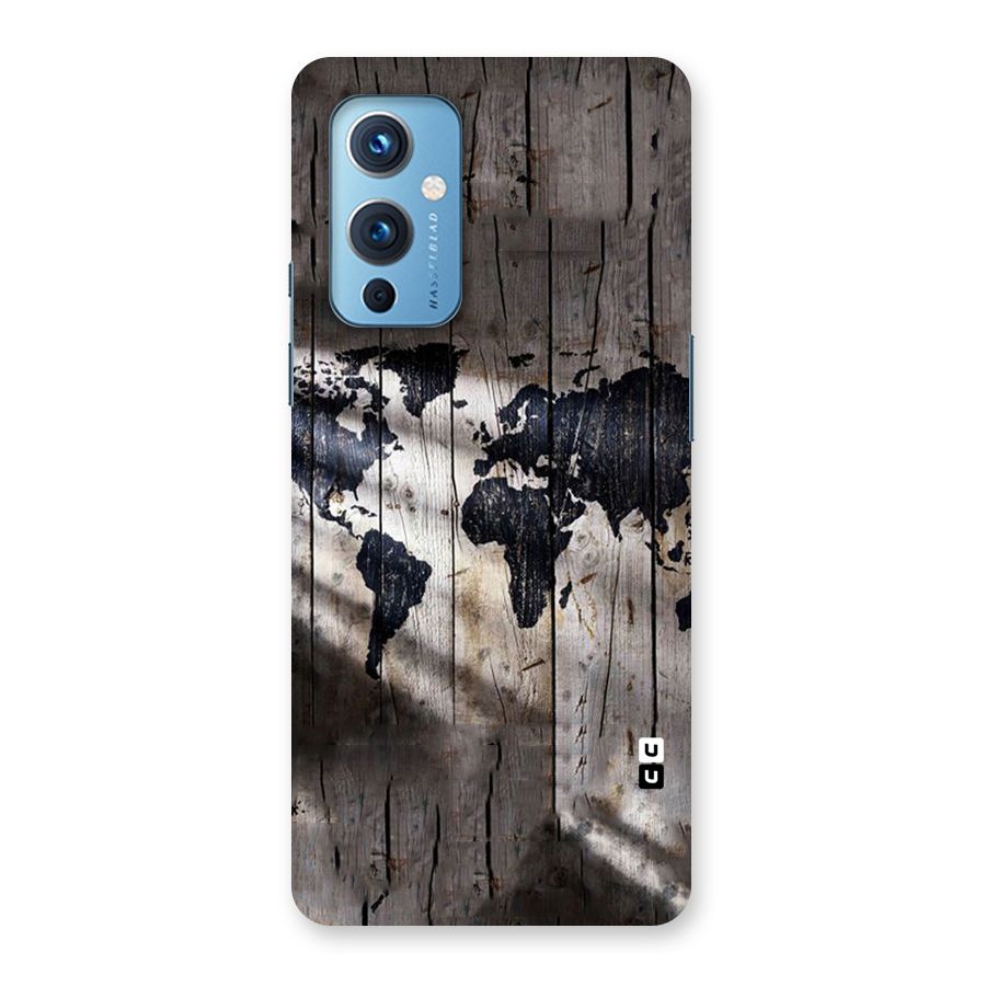 World Map Wood Design Back Case for OnePlus 9