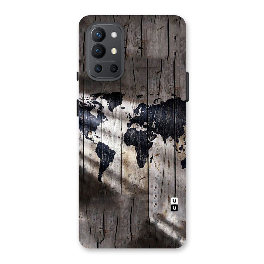 World Map Wood Design Back Case for OnePlus 9R