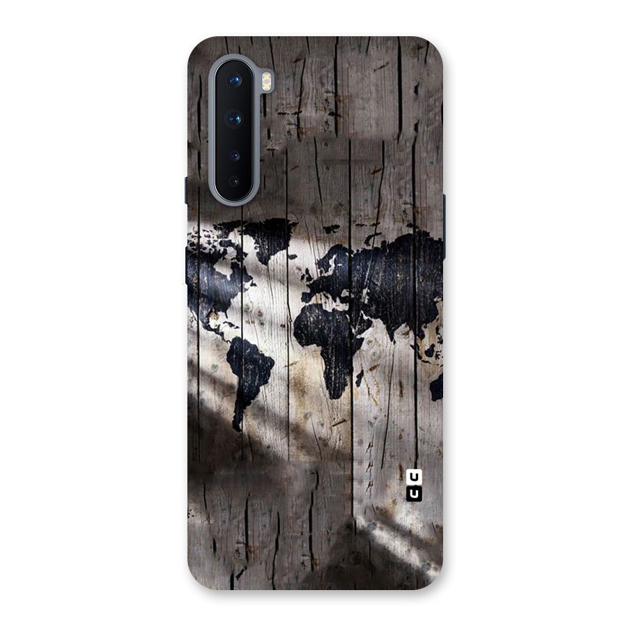 World Map Wood Design Back Case for OnePlus Nord