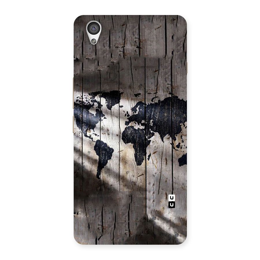 World Map Wood Design Back Case for OnePlus X
