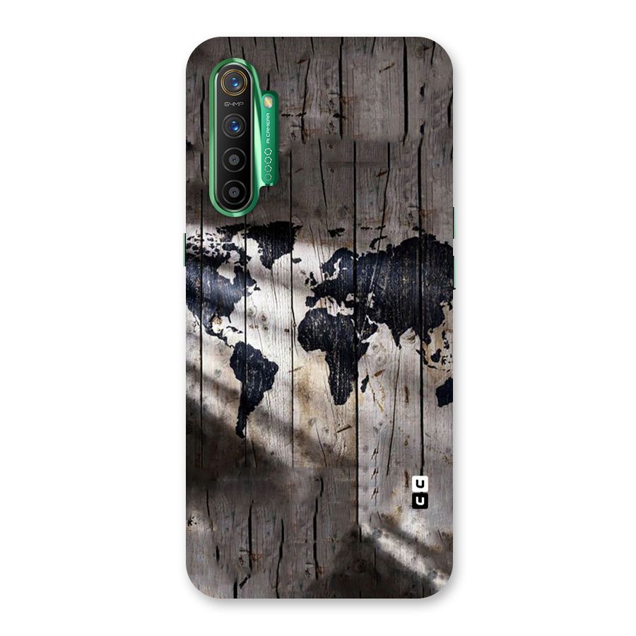 World Map Wood Design Back Case for Realme X2