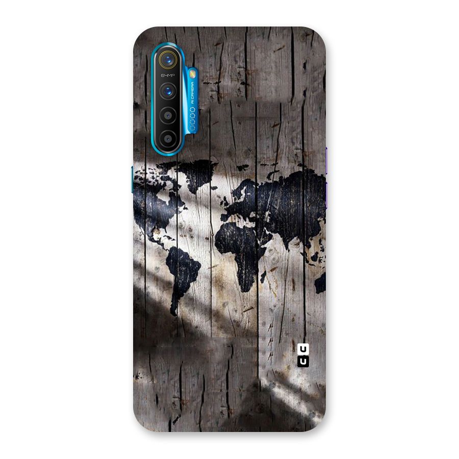 World Map Wood Design Back Case for Realme XT
