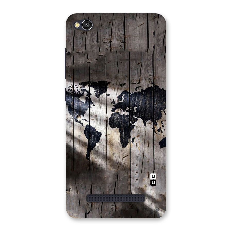 World Map Wood Design Back Case for Redmi 4A