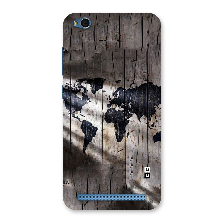 World Map Wood Design Back Case for Redmi 5A