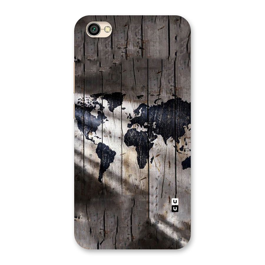 World Map Wood Design Back Case for Redmi Y1 Lite