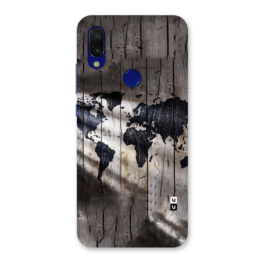 World Map Wood Design Back Case for Redmi Y3