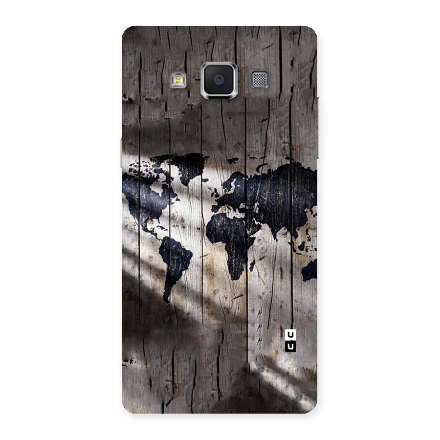 World Map Wood Design Back Case for Samsung Galaxy A5